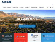 Tablet Screenshot of aimc.alpineschools.org