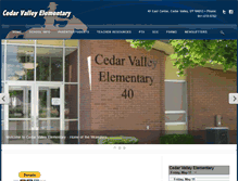 Tablet Screenshot of cedarvalley.alpineschools.org