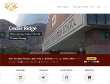 Tablet Screenshot of cedarridge.alpineschools.org