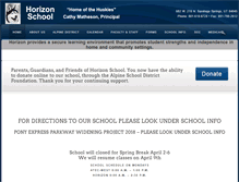 Tablet Screenshot of horizon.alpineschools.org